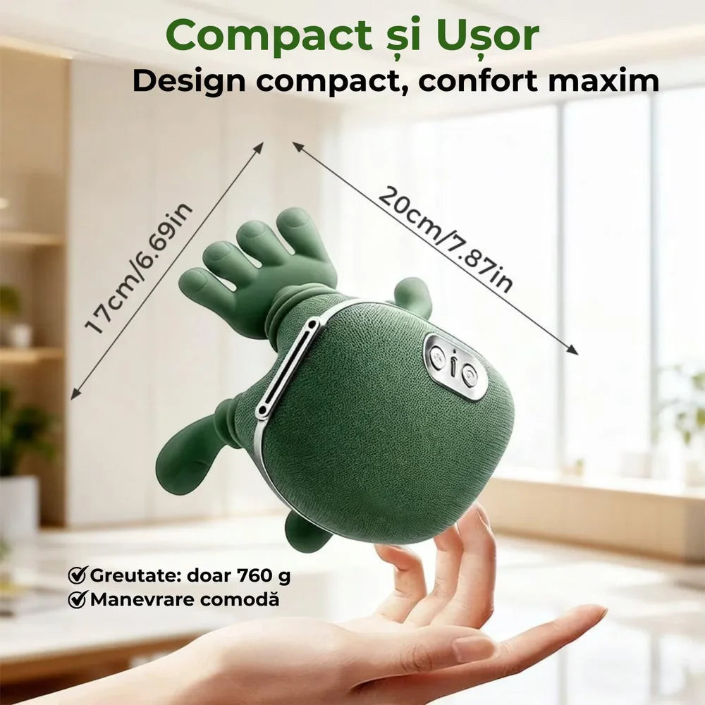 Masajeator Cervical 4D Shiatsu — Wireless, cu Încălzire